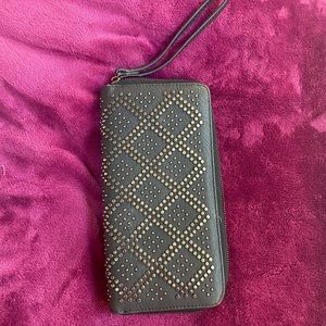 Women’s  studded wristlet wallet